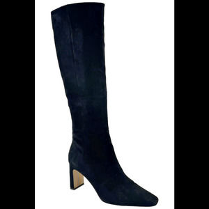 NWT Sam Edelman Women's Sylvia Pointed Toe High Heel Boots Black - WIDE CALF